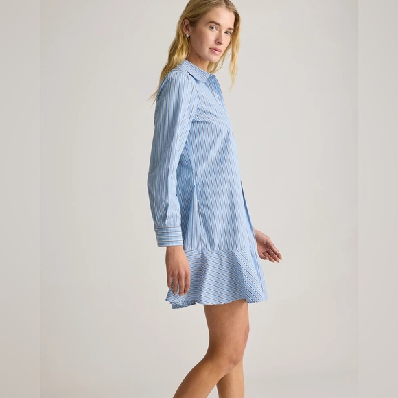 Quince 100% Organic Cotton Poplin Drop Waist Shirt Dress , sz : small - Picture 4 of 14